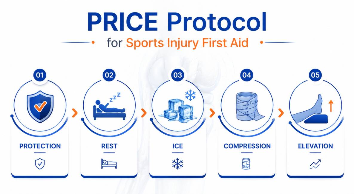 Sports Injury Treatment: Immediate First Aid: The PRICE Protocol