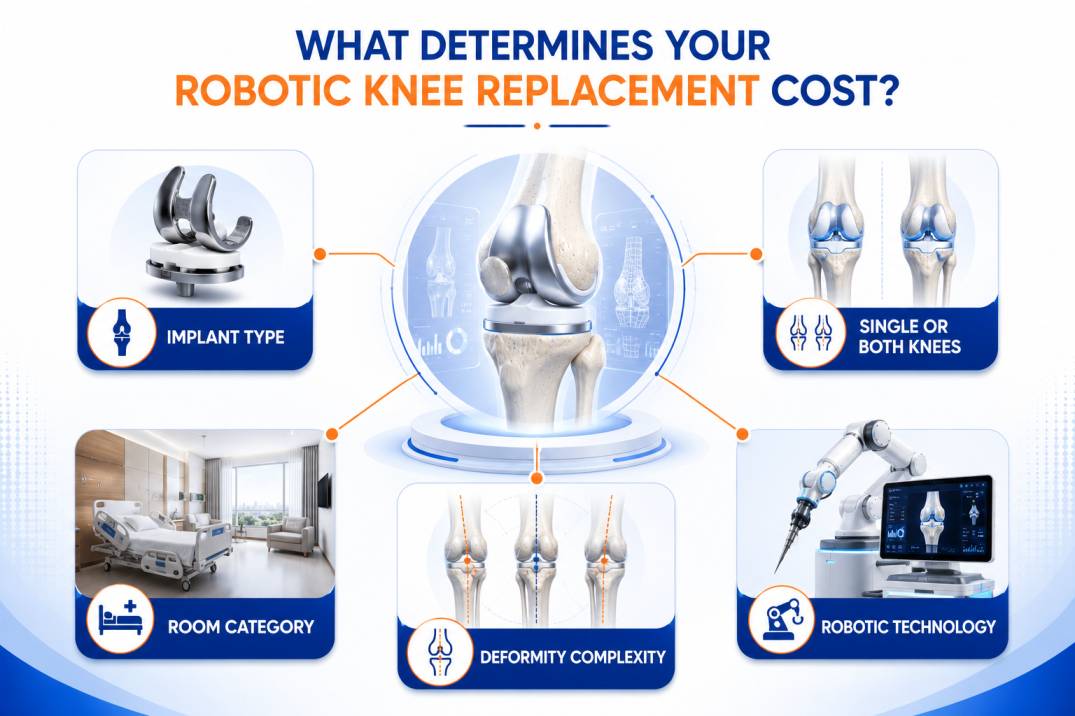 Factors affecting the robotic knee replacement cost in Gurgaon
